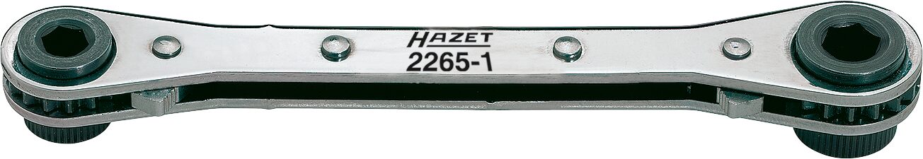 HAZET Umschaltknarre für Bits 2265-1 · Sechskant hohl 6,3 (1/4 Zoll), Sechskant hohl 8 mm (5/16 Zoll)