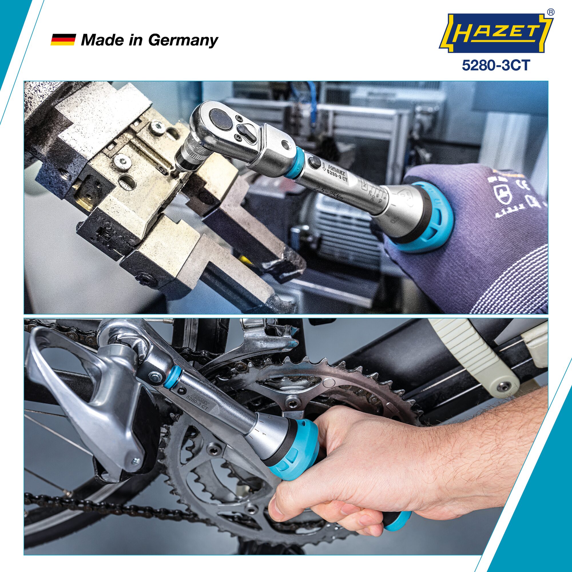 HAZET Drehmomentschlüssel 5280-3CT · 2.5–25 Nm