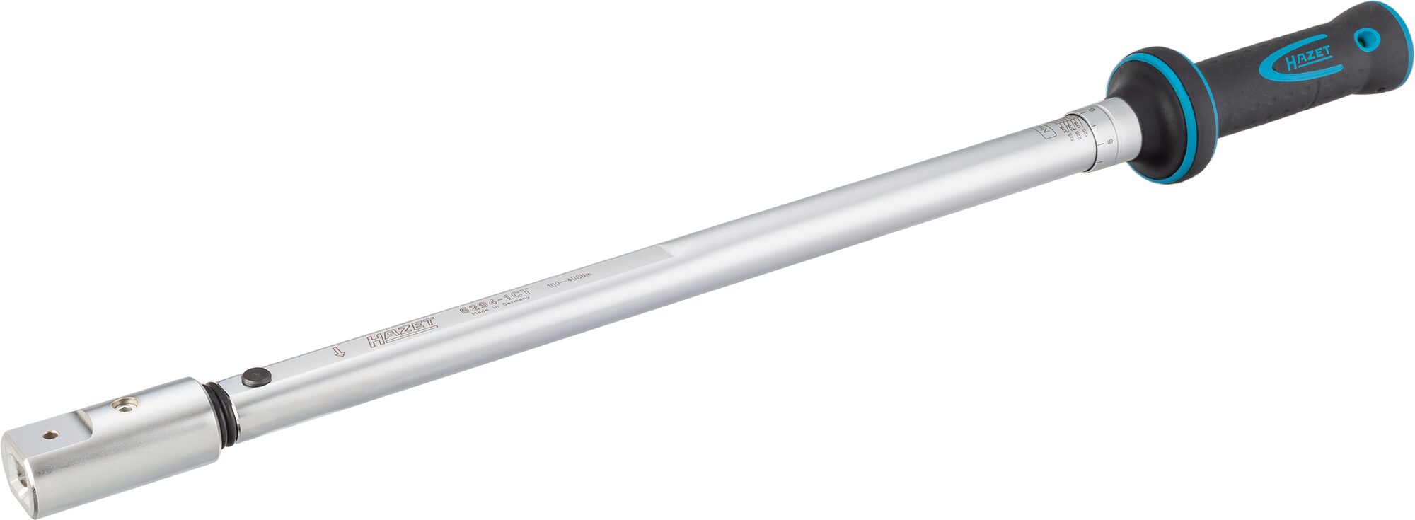 HAZET Drehmomentschlüssel 6294-1CT · Drehmomentbereich min-max: 100–400 Nm · Genauigkeit: 2% · 14 x 18 mm Einsteck-Vierkant · 718 mm