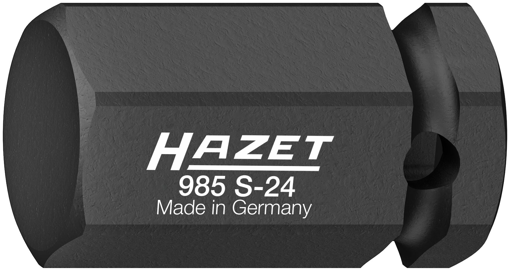 HAZET Schlag-, Maschinenschrauber Schraubendreher-Steckschlüsseleinsatz 985S-24 · Vierkant hohl 12,5 mm (1/2 Zoll) · Innen Sechskant Profil · 24 mm