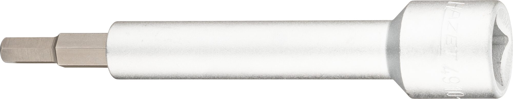 HAZET Verlängerung 4910-6 · Vierkant hohl 12,5 mm (1/2 Zoll) · Innen Sechskant Profil · 6 mm