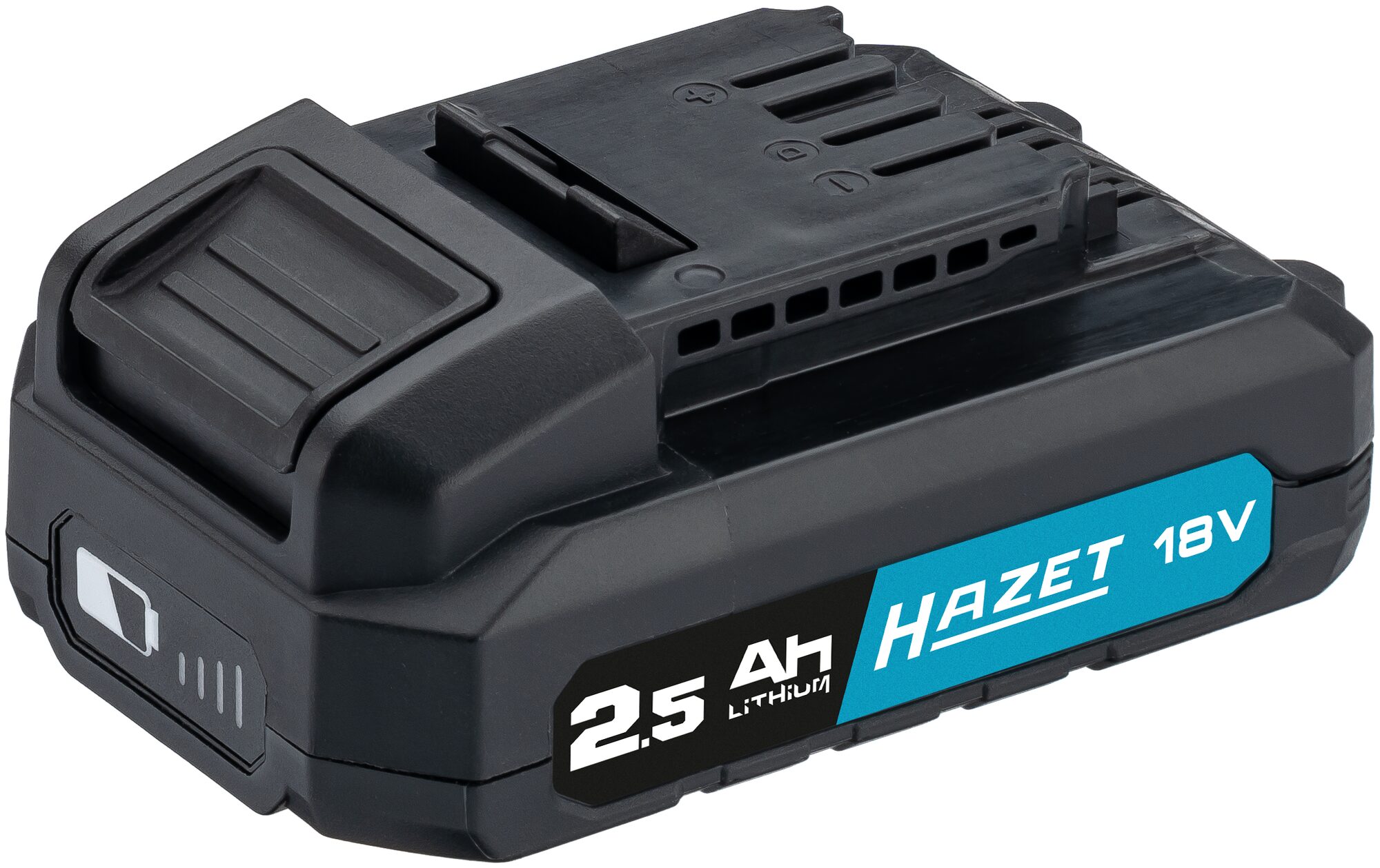 HAZET Li-Ionen Akku Pack · 18 Volt · 2,5 Ah (Amperestunden) 9500-025 · L x B x H: 120 mm x 75 mm x 50 mm