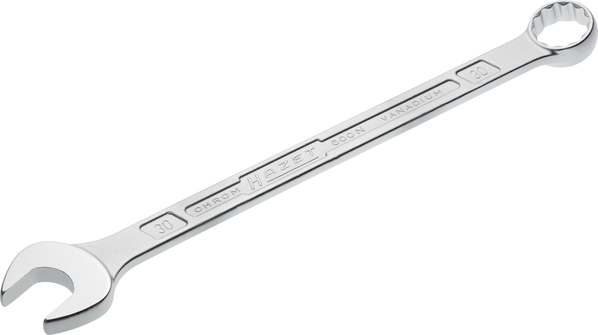 HAZET Ring-Maulschlüssel 600N-30 · Außen Doppel-Sechskant-Tractionsprofil · 30 mm