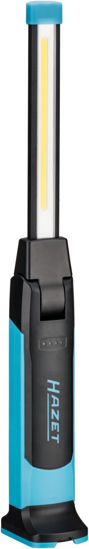 Hazet LED Pocket-Light 1979N-82 I 180 Grad Verstellbare, Kompakte Werkstatt-Lampe Mit Hoher Leuchtleistung, Stufenlos Dimmbar, Integrierte Haltemagneten Zur Befestigung